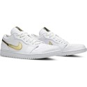 Air Jordan 1 Retro Low 'White Metallic Gold' 