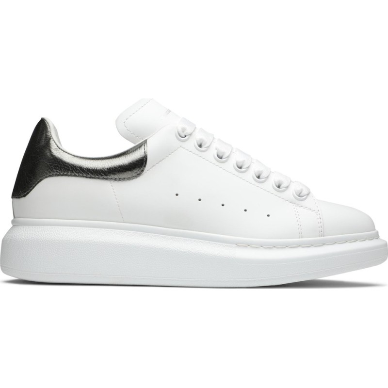 Alexander McQueen Wmns Oversized Sneaker 'Bleach White Silver'